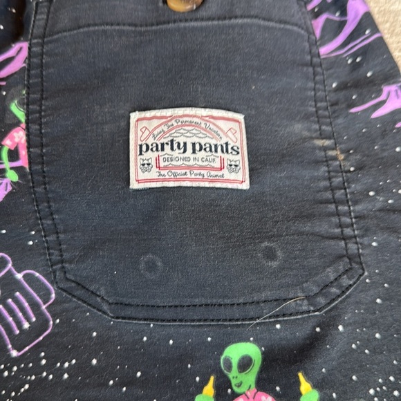 Flying Saucey Party Pants Swimsuit With Bottle Opener Ring - Picture 11 of 13